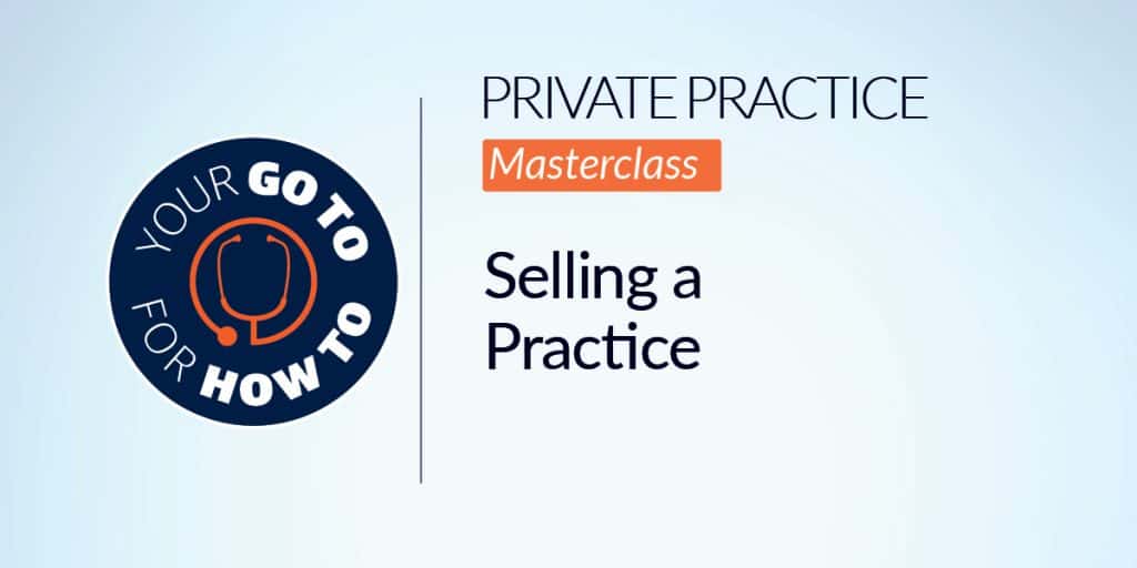 Private Practice - selling a practice