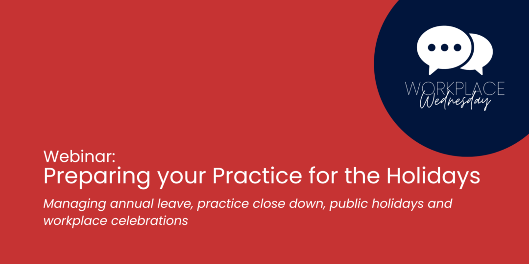 webinar: preparing your practice for the holidays